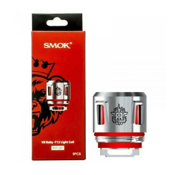 Smok TFV8 Baby T12 Red Light Coil 5pk